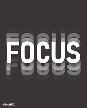 Focus printed t shirts for motivation at Muselot