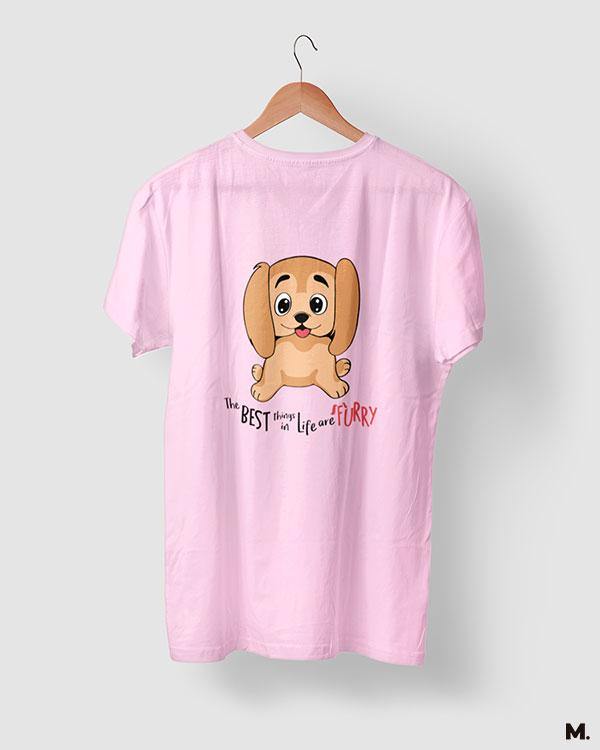 printed t shirts - Furry pals are the best  - MUSELOT