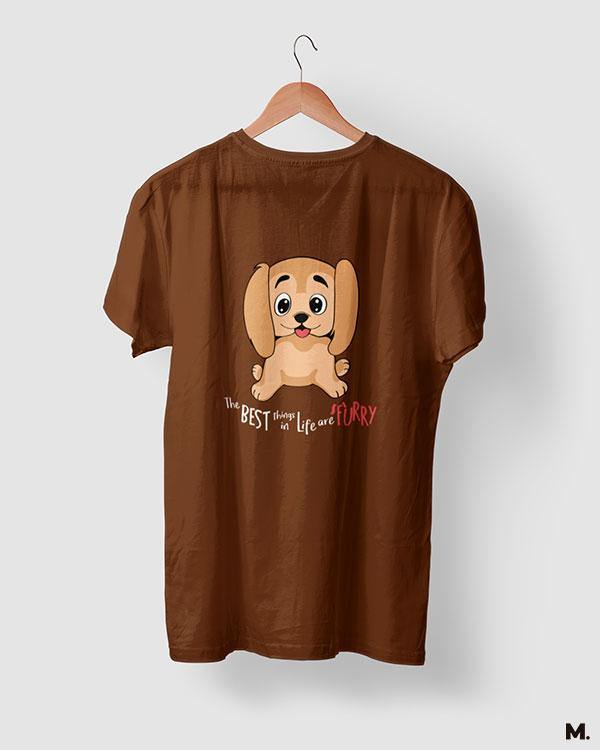 printed t shirts - Furry pals are the best  - MUSELOT