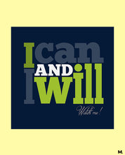 printed t shirts - I can and I will - MUSELOT