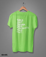 Girl's fundamental rights printed t shirts