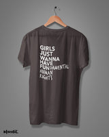 Girl's fundamental rights printed t shirts