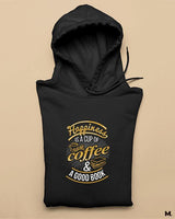 Coffee and good books printed hoodies