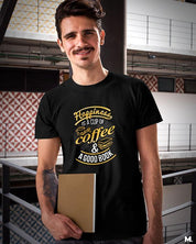 printed t shirts - Coffee and good books  - MUSELOT