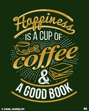 printed t shirts - Coffee and good books  - MUSELOT