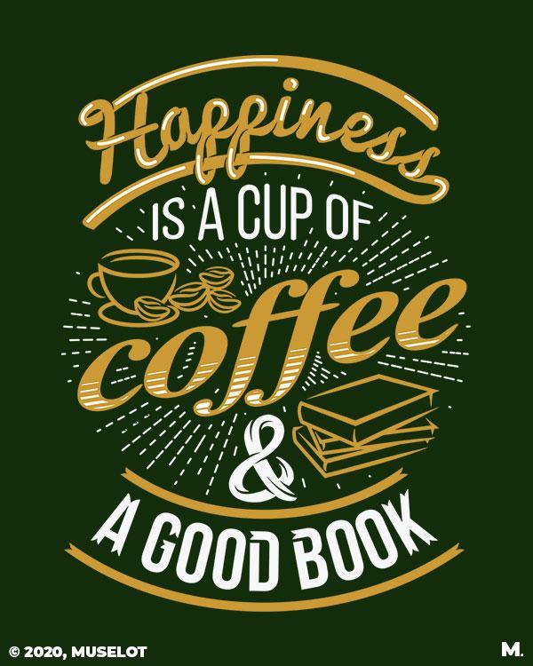 printed t shirts - Coffee and good books  - MUSELOT