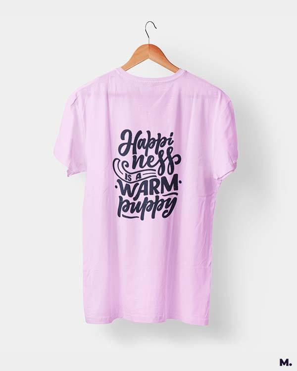 printed t shirts - Happiness is a warm puppy  - MUSELOT