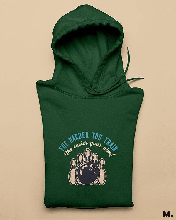 Printed hoodies - Harder you train, easier your aim  - MUSELOT