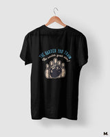Harder you train, easier your aim printed t shirts