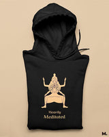 Heavily meditated printed hoodies