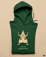 Heavily meditated printed hoodies