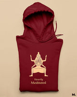 Heavily meditated printed hoodies