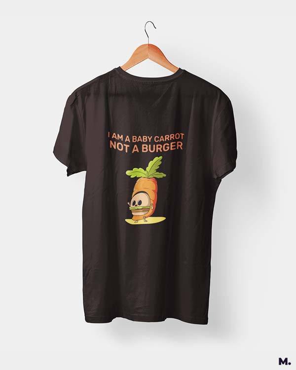 printed t shirts - Baby carrot, not a burger  - MUSELOT