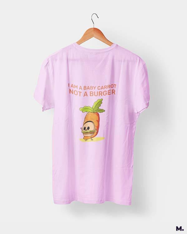 printed t shirts - Baby carrot, not a burger  - MUSELOT