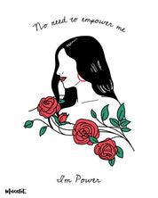 No need to empower me, I am power printed modern art posters in A3 and A4 sizes by Muselot