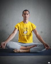 printed t shirts - Do yoga to avoid punching  - MUSELOT