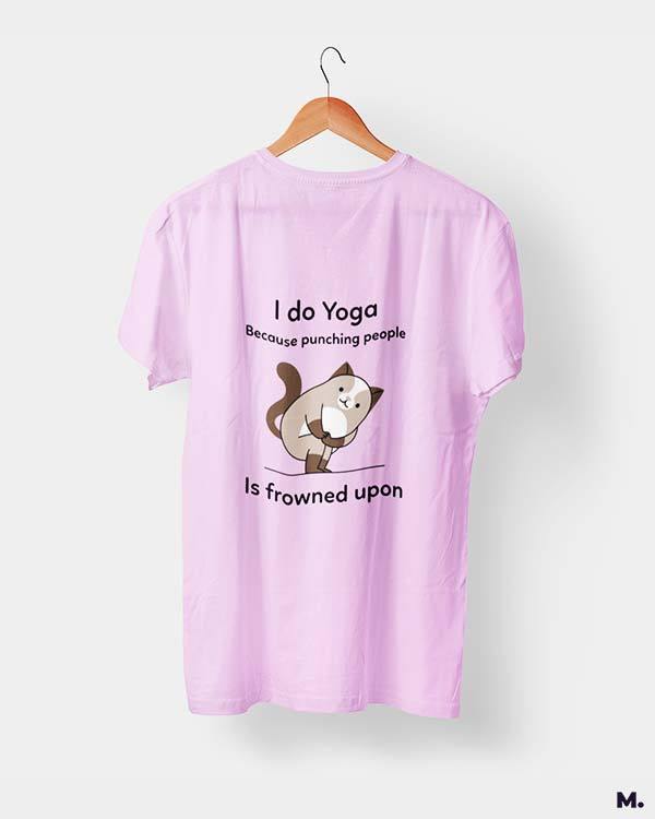 printed t shirts - Do yoga to avoid punching  - MUSELOT