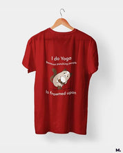 printed t shirts - Do yoga to avoid punching  - MUSELOT