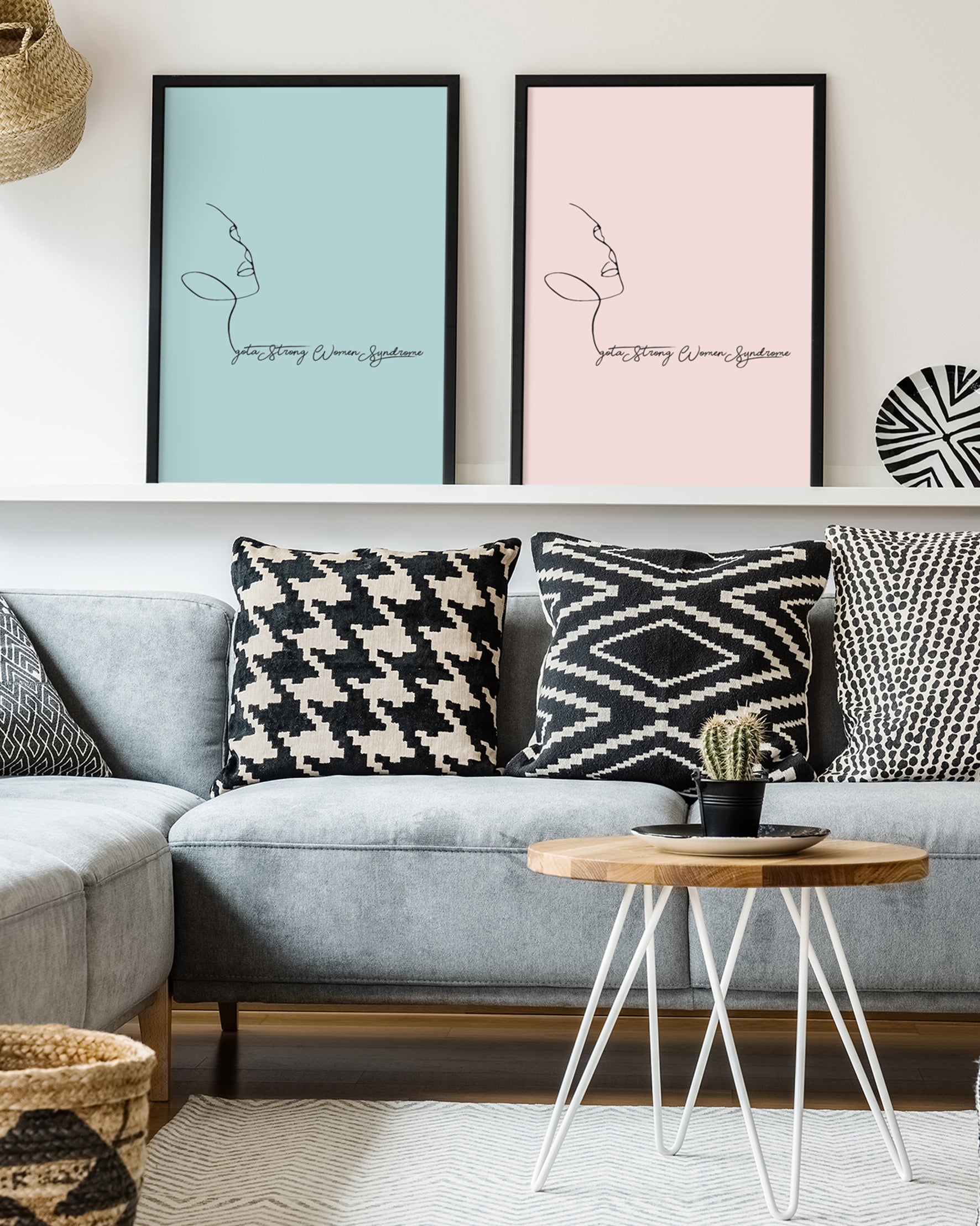 I got a strong women syndrome printed posters framed - Muselot