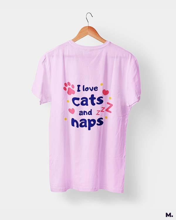 printed t shirts - I love cats and naps  - MUSELOT