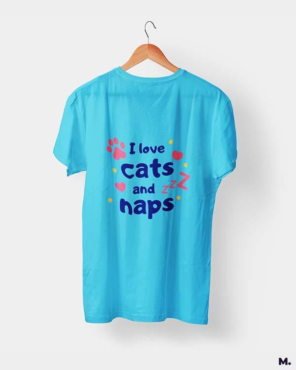 printed t shirts - I love cats and naps  - MUSELOT