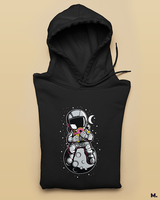 Love donuts to the space & back printed hoodies