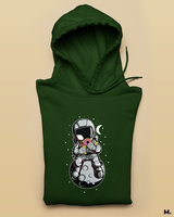 Love donuts to the space & back printed hoodies