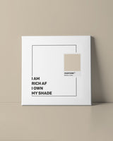 I own my shade canvas