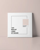 I own my shade canvas