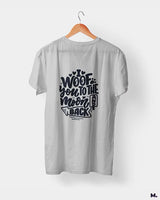 Woof you to the moon & back printed t shirts