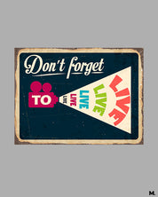 Printed hoodies - Don't forget to live - MUSELOT