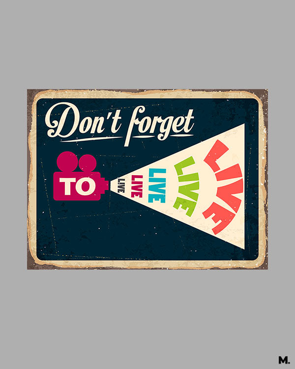 Printed hoodies - Don't forget to live - MUSELOT