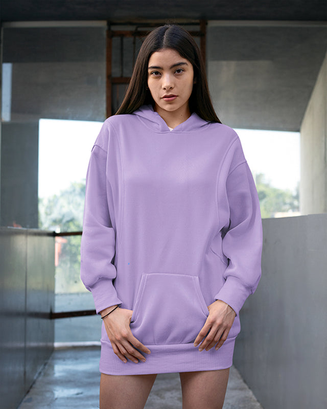 Iris lavender plain hoodies for men and women online - Muselot