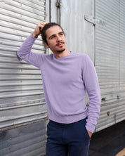 Iris lavender plain sweatshirt for men and women online - Muselot