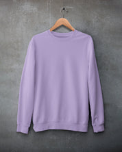 Iris lavender plain sweatshirt for men and women online - Muselot