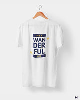 It's a wanderful life printed t shirts