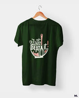 Just beat it printed t shirts