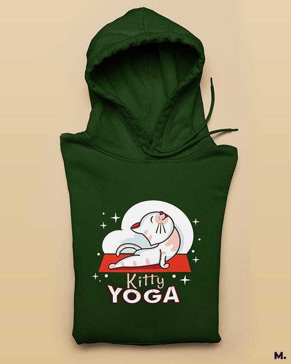Printed hoodies - Kitty yoga  - Muselot