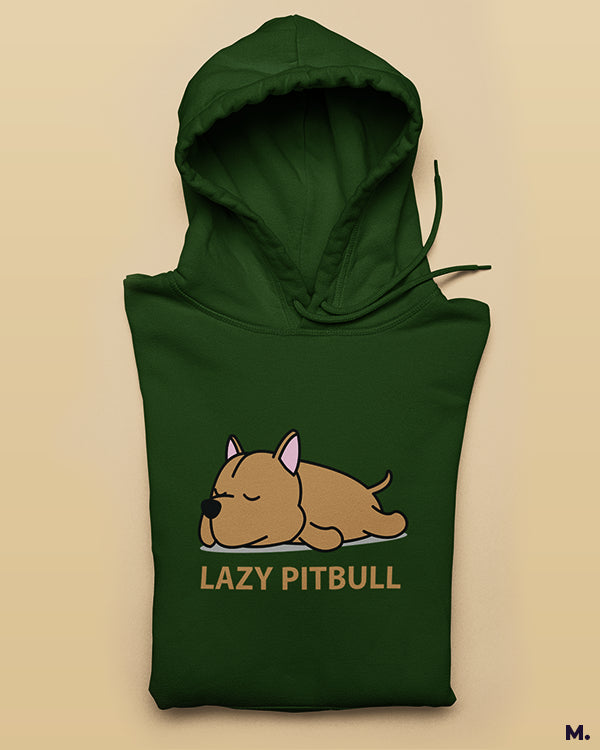Printed hoodies - Lazy pitbull  - Muselot