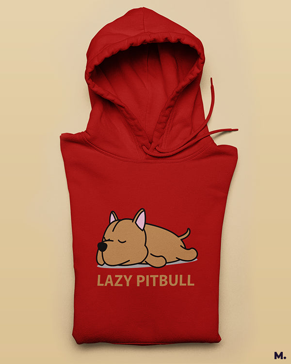 Printed hoodies - Lazy pitbull  - Muselot