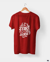 Let's start the journey printed t shirts