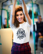 printed t shirts - Let's start the journey  - MUSELOT