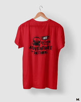 Life is a daring adventure printed t shirts