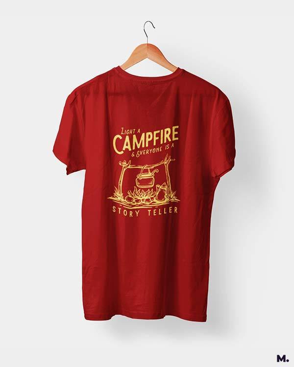 printed t shirts - Campfire makes us a storyteller  - MUSELOT