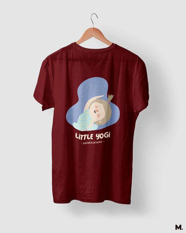 printed t shirts - Little yogi natarajasana  - MUSELOT