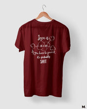 printed t shirts - Love is like a fart  - MUSELOT
