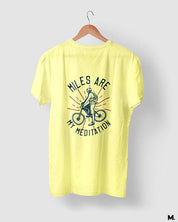 printed t shirts - Miles are my meditation  - MUSELOT