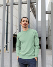 Mint green plain sweatshirts for men and women online - Muselot