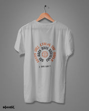 Geeks will ctrl+s the world funny illustrated printed t shirt in melange grey colour  for geeks at Muselot