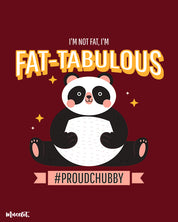 I am not fat, I am fat-tabulous design illustration for plus size women at Muselot